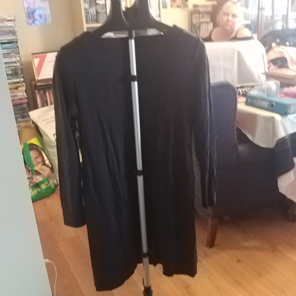 10/$10   Linea Domani Zipper Black Dress 12 - Picture 4 of 4